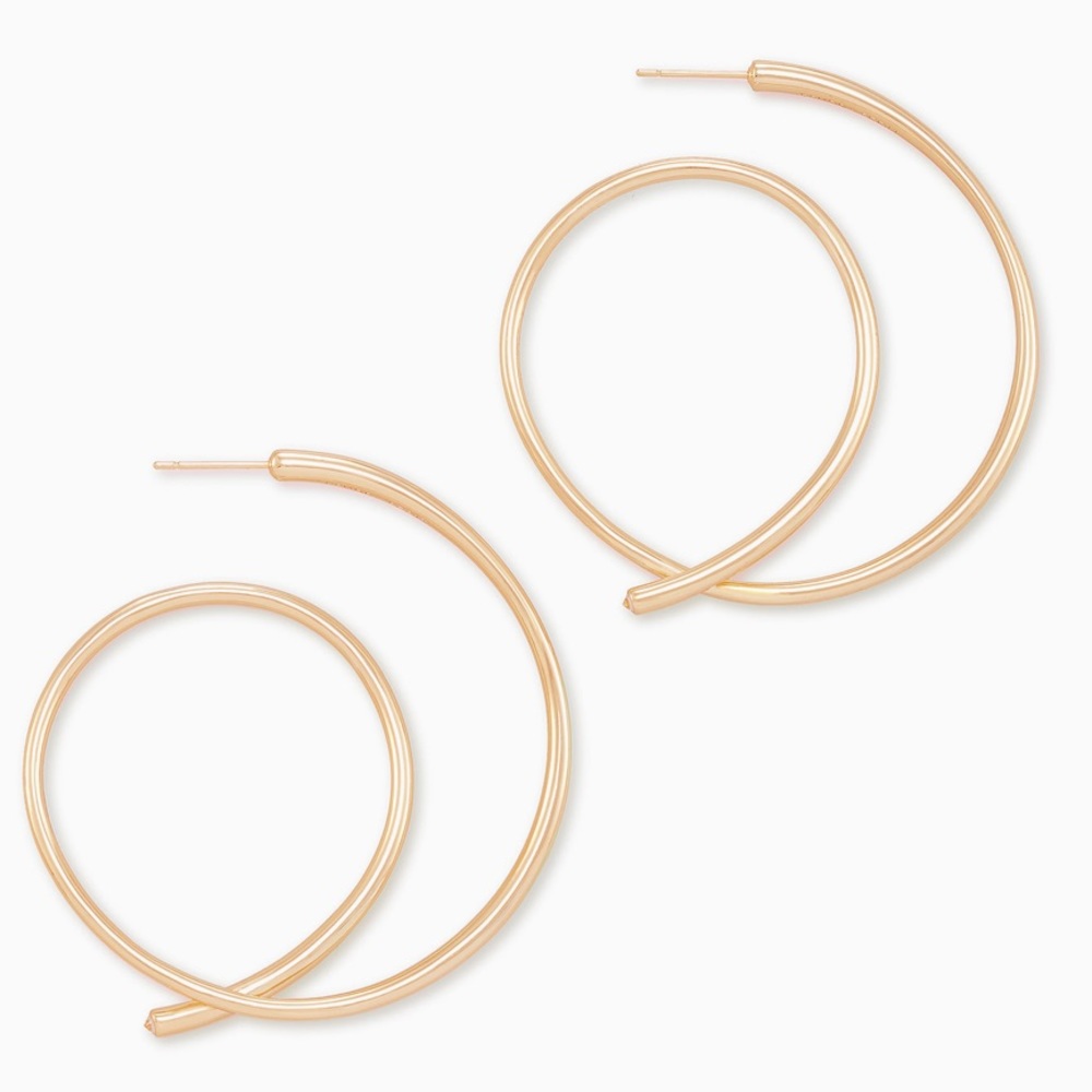 Kendra Scott 
Myles Hoop Earrings In Rose Gold